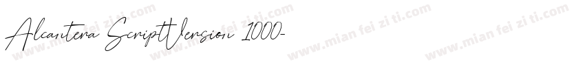 Alcantera ScriptVersion 1000字体转换